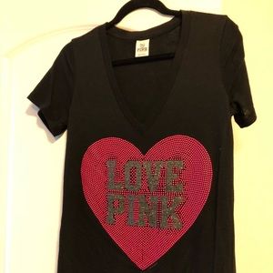BS Pink rhinestone T-shirt